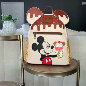 Loungefly Disney Mickey Mouse Icecream Mini Backpack